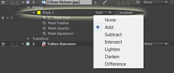 After Effects Basics - Masking - Mask Mode
